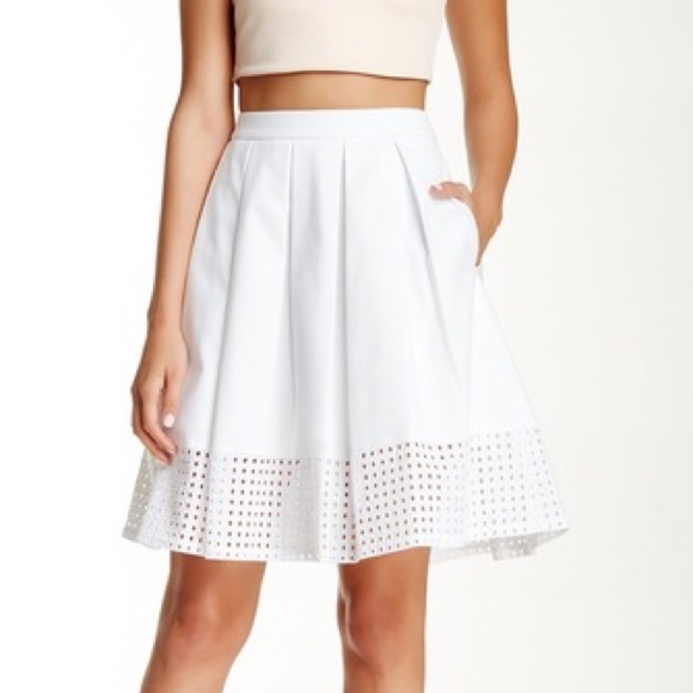 Calvin Klein Cutout Contrast Skirt